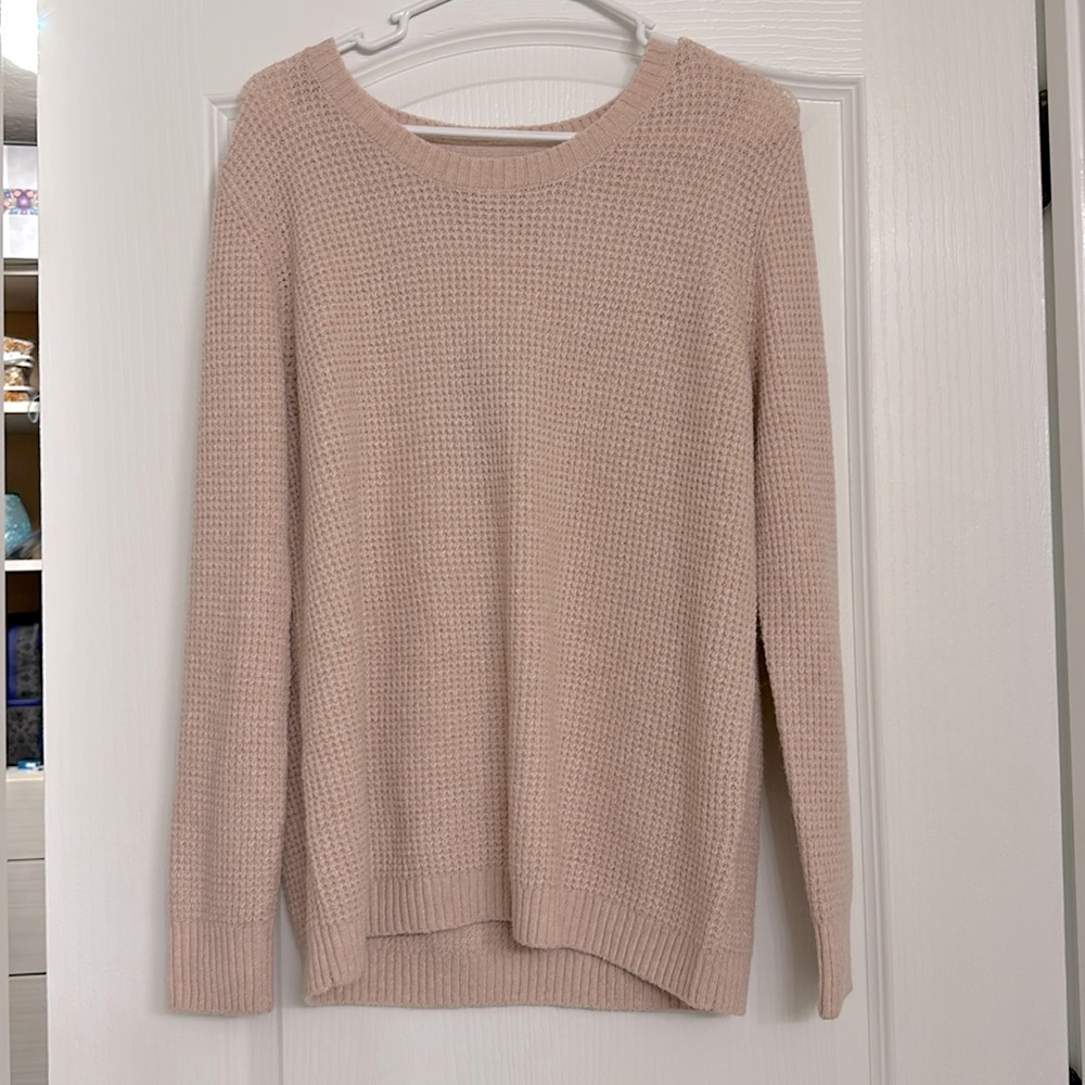 NWT pale blush pink Market & spruce sweater size large